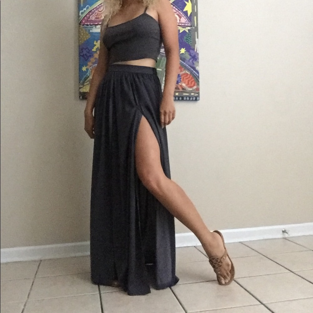 Long Slit Skirt